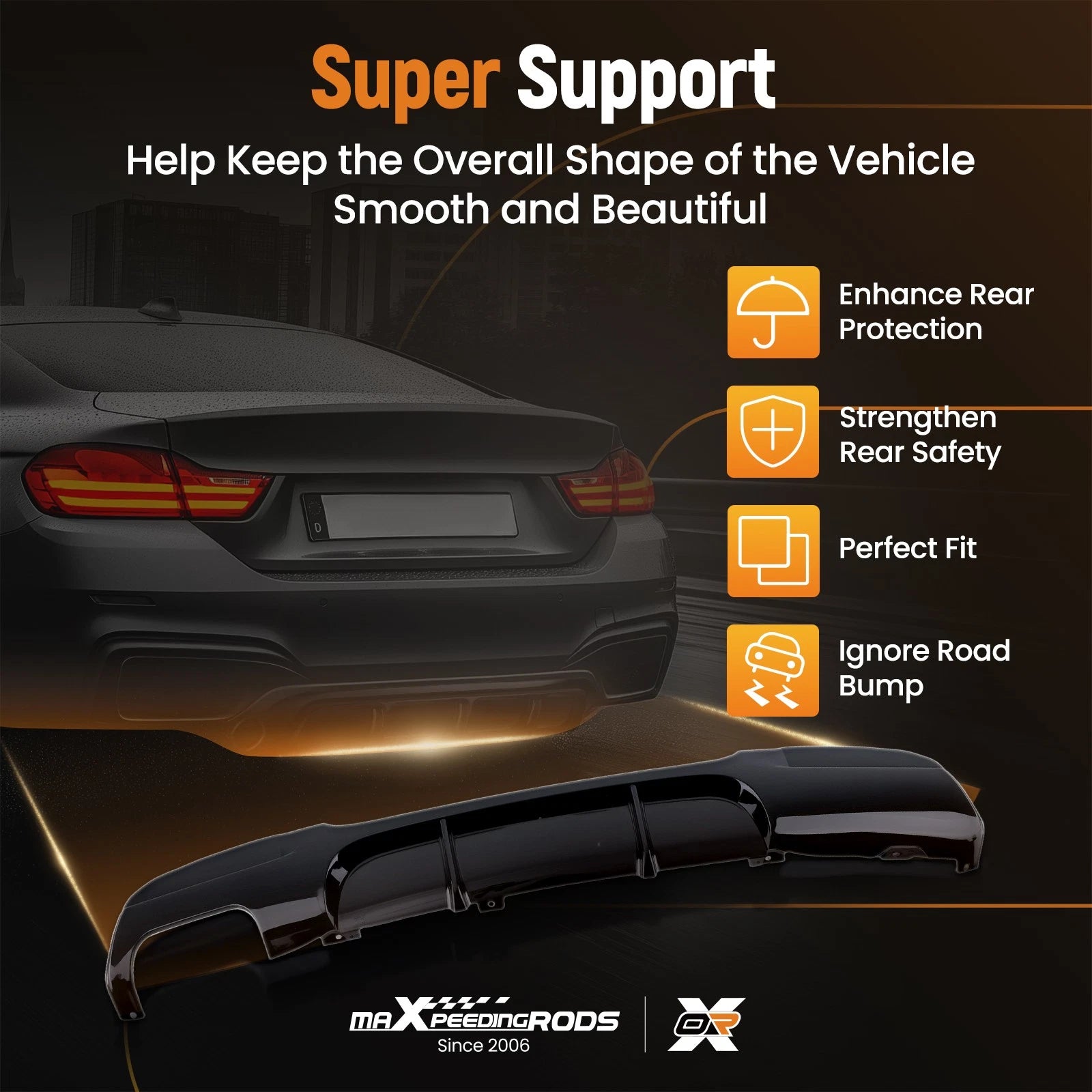 Bumper Lip Diffuser for BMW E90 E91 M Sport (2005-2013)