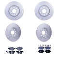 Set of 4 Hella Low-Met Disc Brake Pads for Audi A3 A3 Quattro