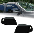 2X Gloss Black Side Mirror Cover Caps for Toyota Tundra Sequoia (2007–2019)