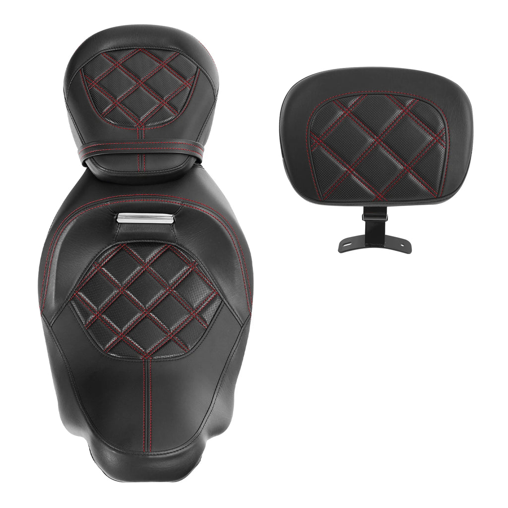 Driver Passenger Seats & Rider Backrest for Harley CVO Road Glide (2009–2023)
