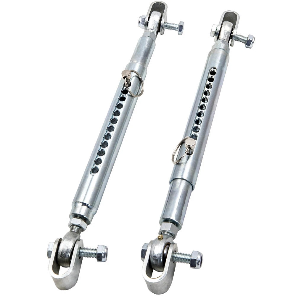 2X Adjustable Front End Tubular Travel Limiter for Drag Race Car