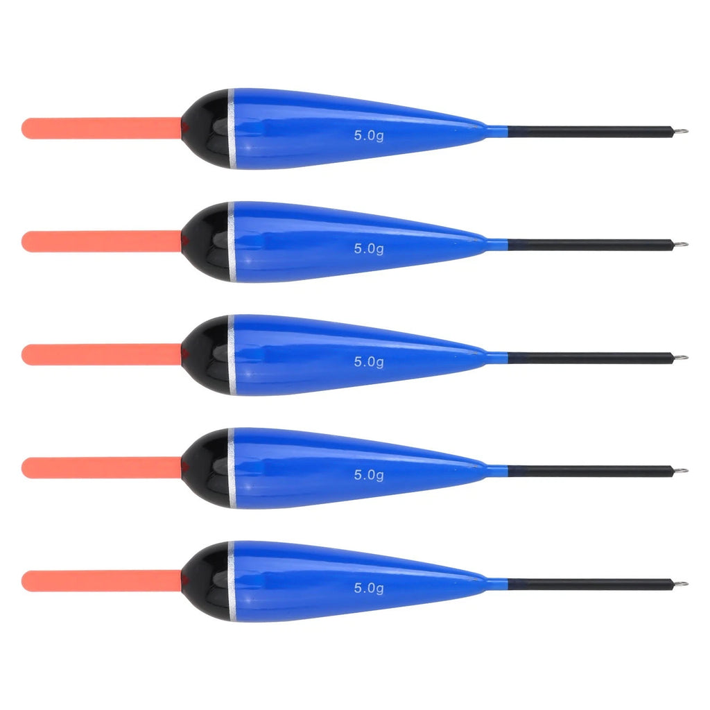 Set of 5 Balsa Wood Float Bobbers for Fishing Accessories