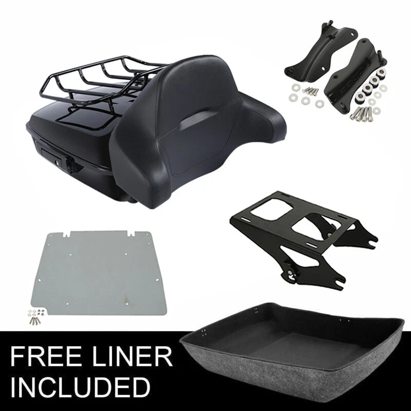 Chopped Trunk Backrest Mount for Harley Touring Street Glide (2014–2026)