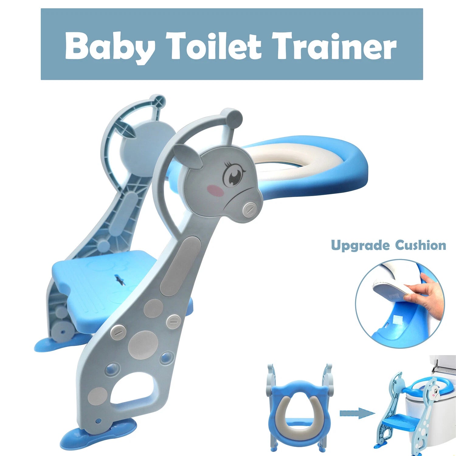 Potty Training Seat with Step Ladder for Kids (Fits Most Toilets)