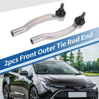 2pcs Front Outer Tie Rod End Links for Toyota Sienna (2003–2010) No. ES80627