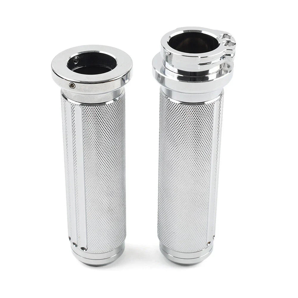 Chrome Handlebar Hand Grips for Harley Heritage Softail Dyna