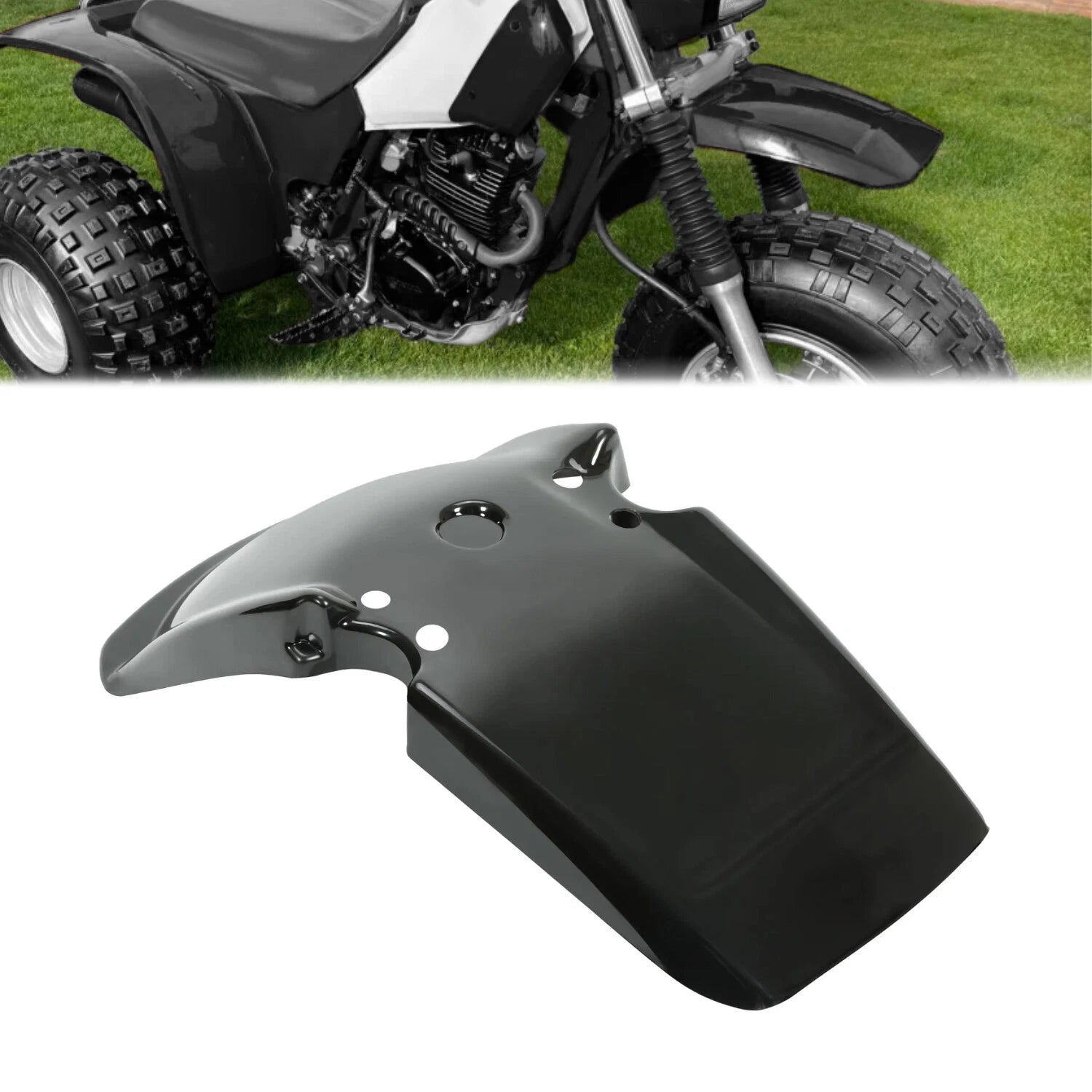 Front Fender for Honda ATC200X (1983–1985) Heavy Duty Black ABS