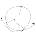 5Pcs Stainless Steel Fishing Line Leaders with Snap & Swivel