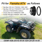 Rear Wheel Brake Drum w/ Seal Kit for Yamaha Kodiak 400 4x4 (1993–1999)
