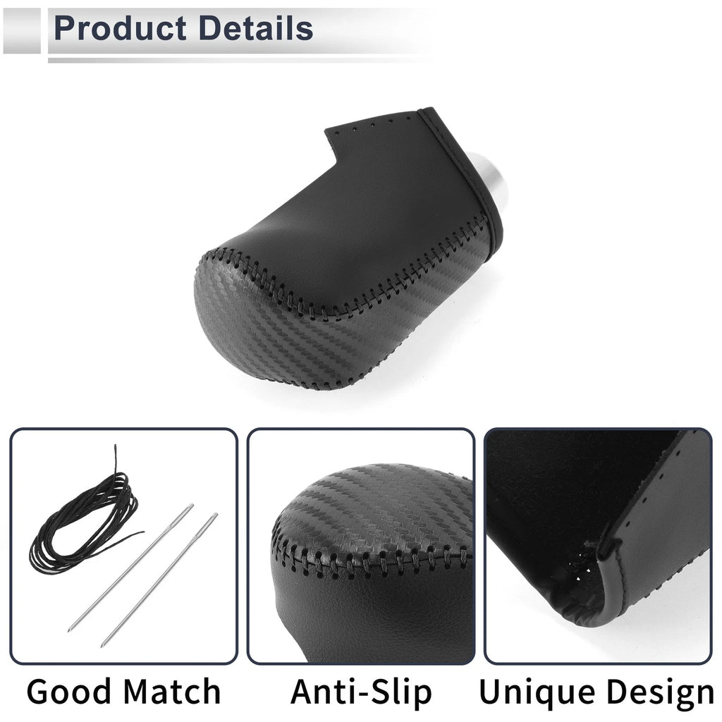 Gear Shift Knob Cover for Mazda CX-30 (2020–2021) Black Carbon Fiber
