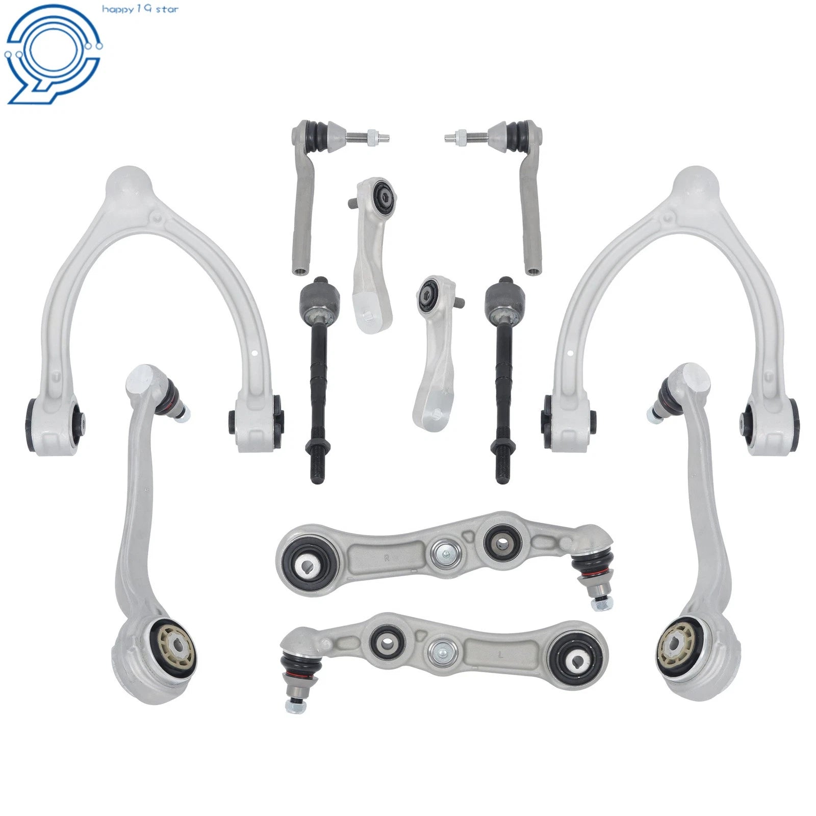 Set of 12 Front Suspension Control Arm Kits for Mercedes Benz E300 (2017–2019)