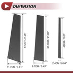 6 Pcs Door Pillar Window Trim for Nissan Armada (2004–2015) Carbon Fiber Black