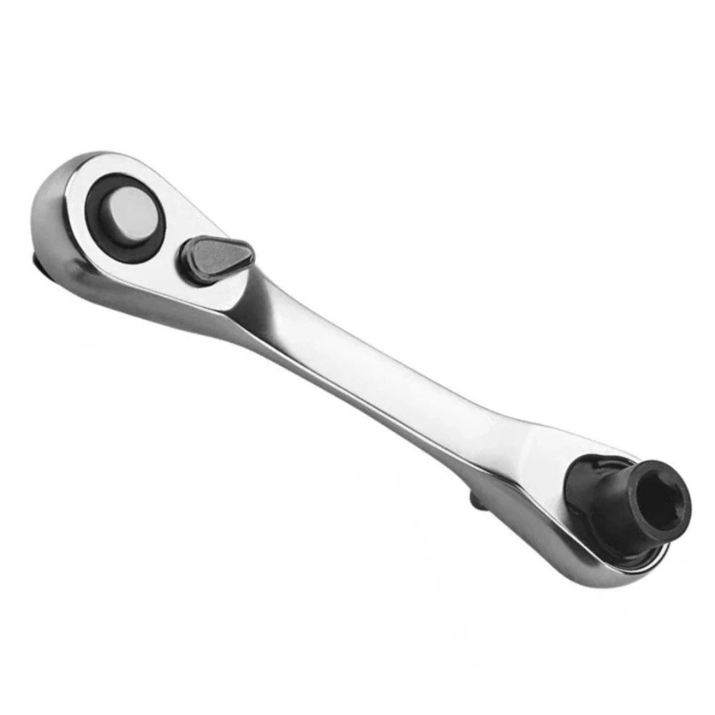 Double Ended Ratchet Wrench 1/4" with 72 Tooth Gear for Smooth Operation