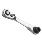 Double Ended Ratchet Wrench 1/4" with 72 Tooth Gear for Smooth Operation