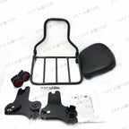 Adjustable Backrest Sissy Bar w/ Luggage Rack for Harley Touring (1997–2008)