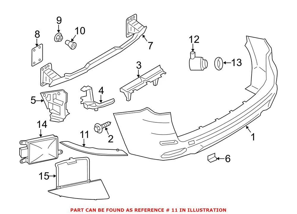 Reflector Panel for BMW (63147847592)