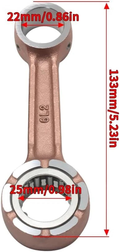 2X Connecting Rod Kit 6L2-11650-00 for Yamaha Outboard (20-25 HP)