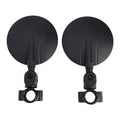 Set of 2 Handlebar Mirrors for Enduro Motocross (22-24 mm, Black)