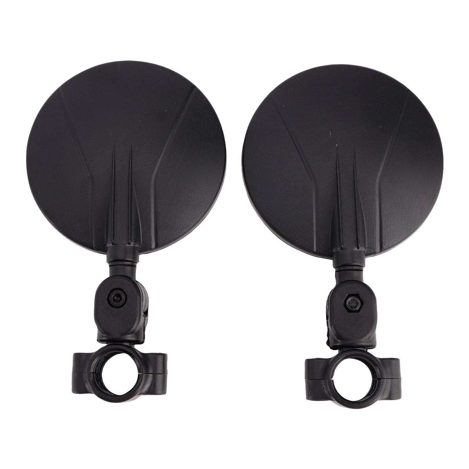 Set of 2 Handlebar Mirrors for Enduro Motocross (22-24 mm, Black)