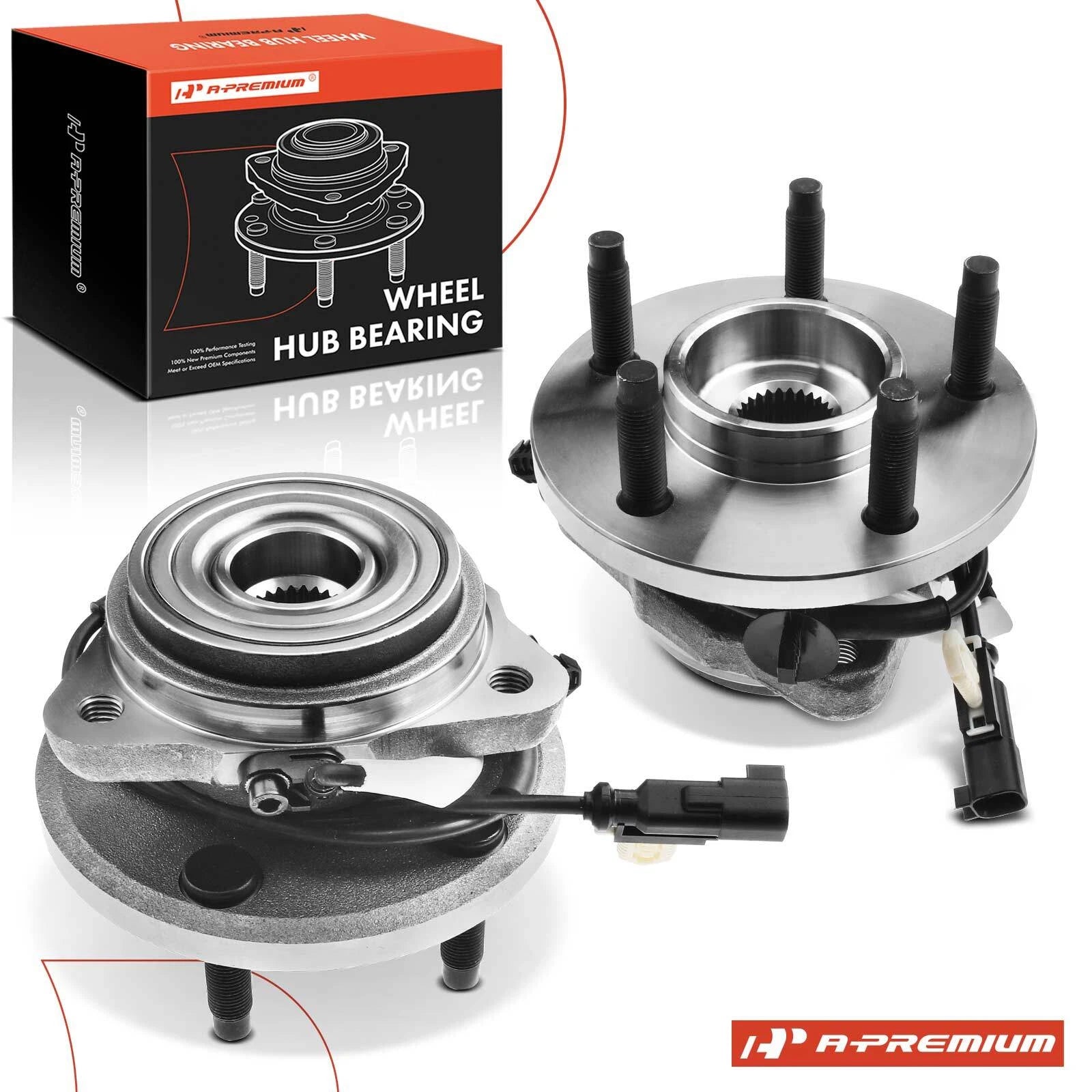2X Front Wheel Hub & Bearing Assembly for Ford Ranger (2009–2011)