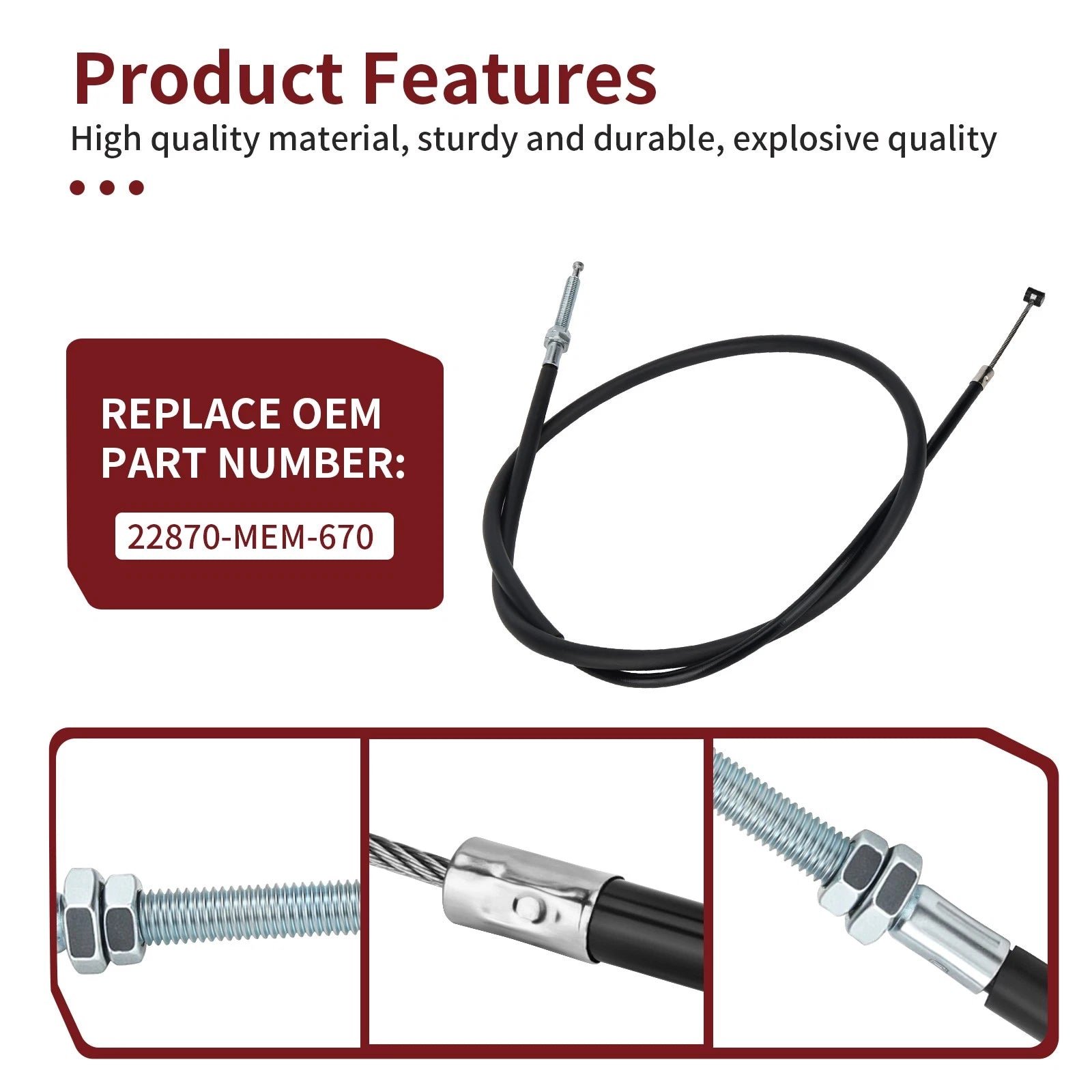 Clutch Cable for Honda VTX1300C (2004-2009)