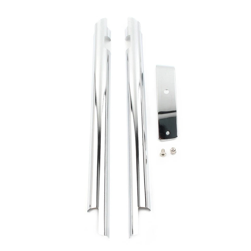 Chrome Frame Down Tube Covers Accent Trim for Harley Softail Twin Cam (2000–2006)