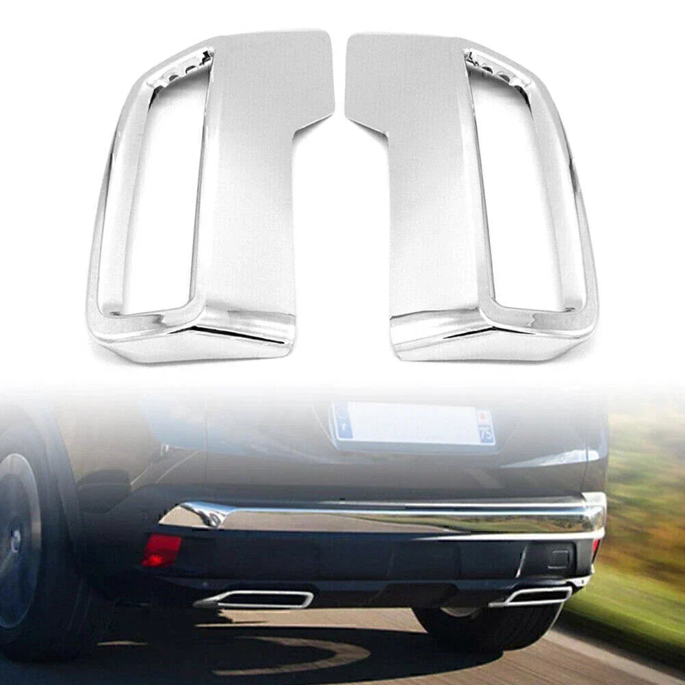 Rear Exhaust Muffler Tail Pipe Cover Trim for Peugeot 3008 5008 (2016-2019)
