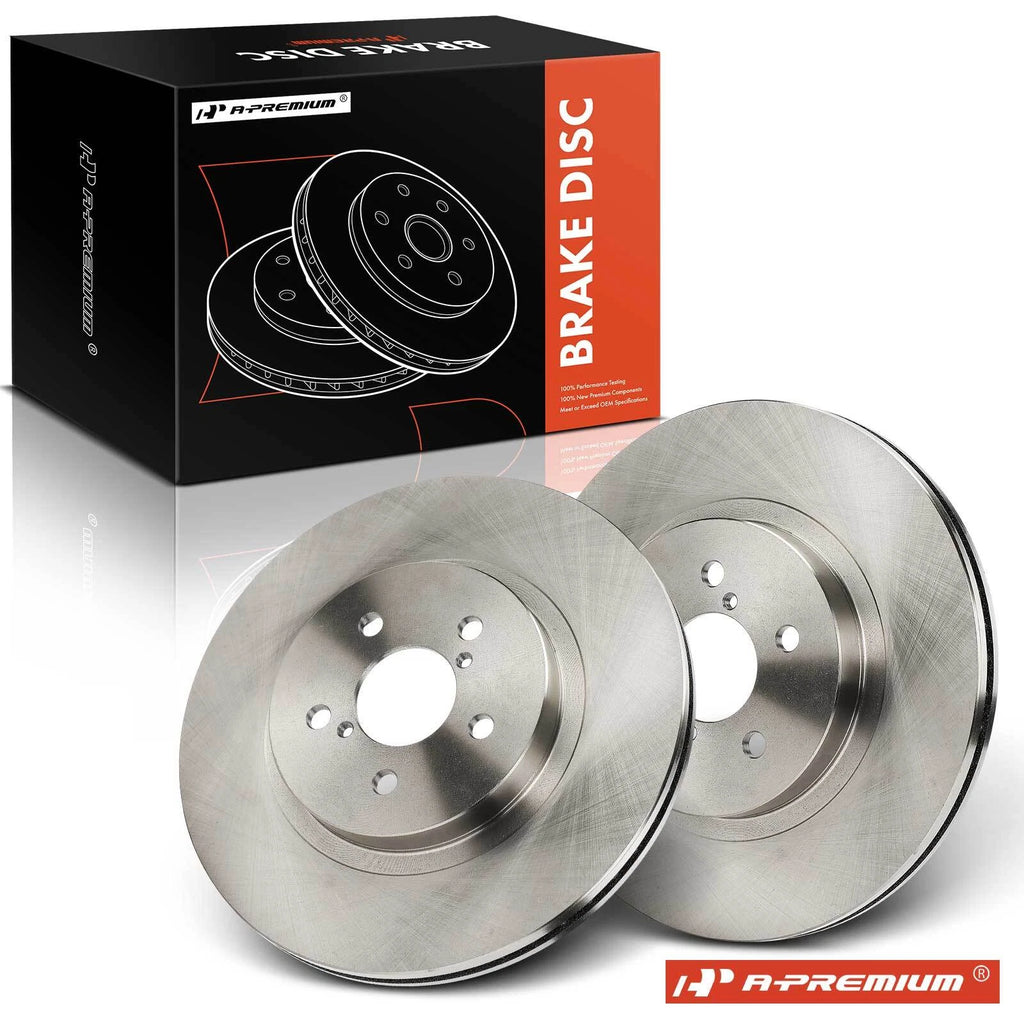 Set of 2 Front Disc Brake Rotors for Subaru Impreza (2017–2023) Crosstrek (2018–2023)
