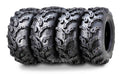 Set of 4 ATV Tires 26x9-12 Front 26x12-12 Rear 6PR Mud Ultra Deep Tread