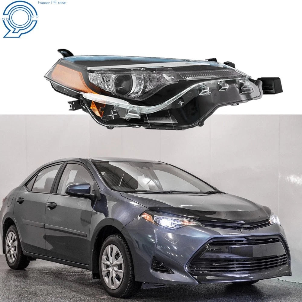 Right Side Halogen Headlight Assembly for Toyota Corolla (2017–2019)