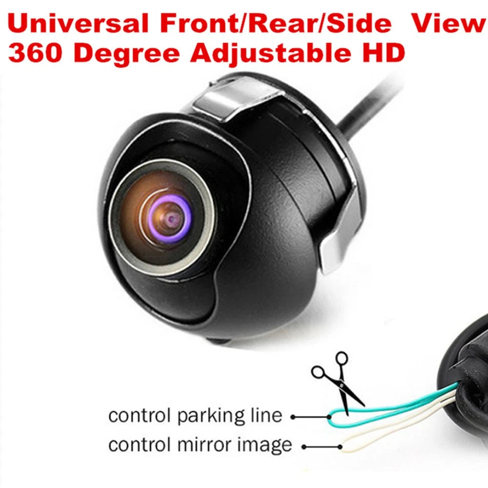 Backup Reverse Parking Camera Kit for Car (Waterproof, 170º CCD, Night Vision)