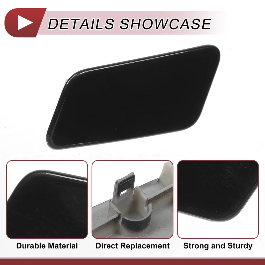 Front Left Washer Nozzle Cover Cap for Lexus LX570 (2016–2021) Black