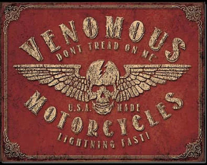 Vintage Replica Tin Metal Sign for Motorcycle (1874)