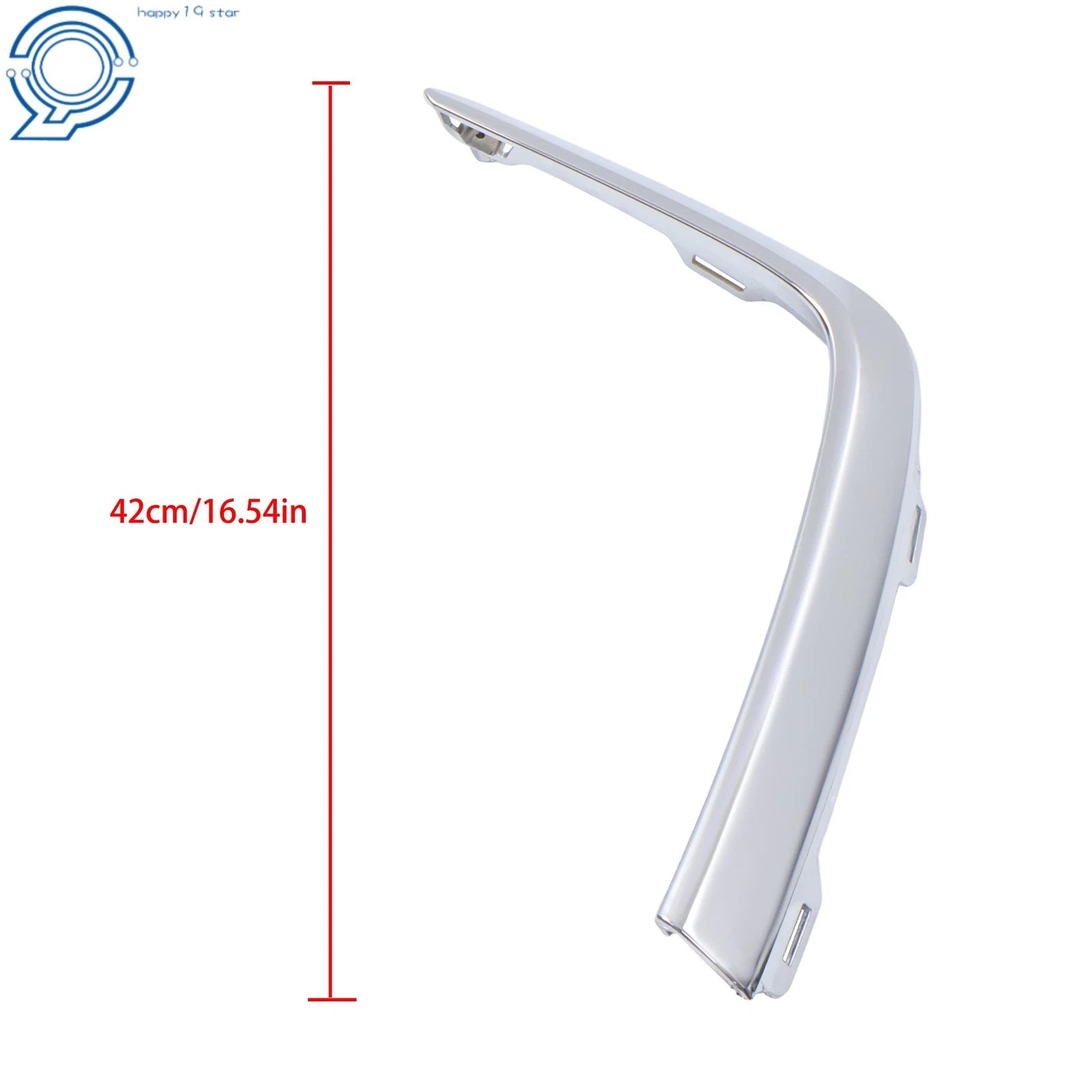 Set of 2 Bumper Trim Molding for Honda Pilot (2023–2025) Silver Chrome