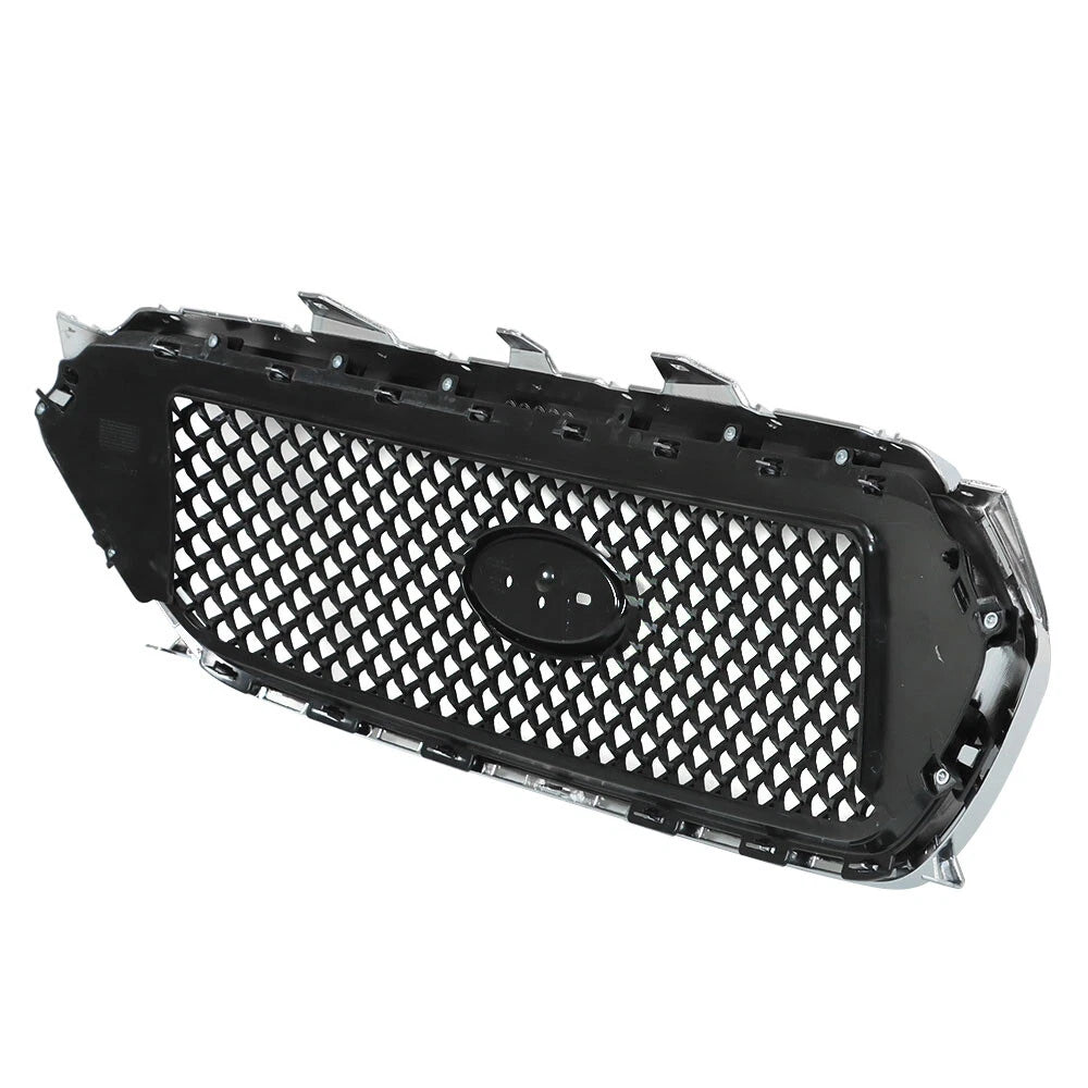 Front Upper Grille Replacement Set Black Chrome for Ford Taurus (2013–2018)