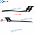 Glossy Black Side Body Fender Hash Graphics Vinyl Sticker for Infiniti (2000-2005)