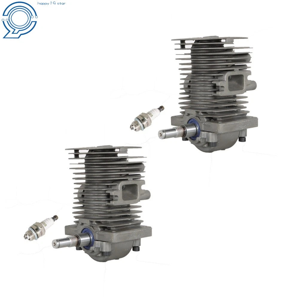 2 Pack Crankshaft Engine Motor Cylinder Piston Kit for MS170 MS180 