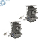 2 Pack Crankshaft Engine Motor Cylinder Piston Kit for MS170 MS180 
