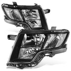 Black Housing Amber Corner Headlights for Ford Edge (2009–2010)