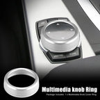 Knob Cover Ring for BMW Series X3 X4 X5 X6 Silver Tone