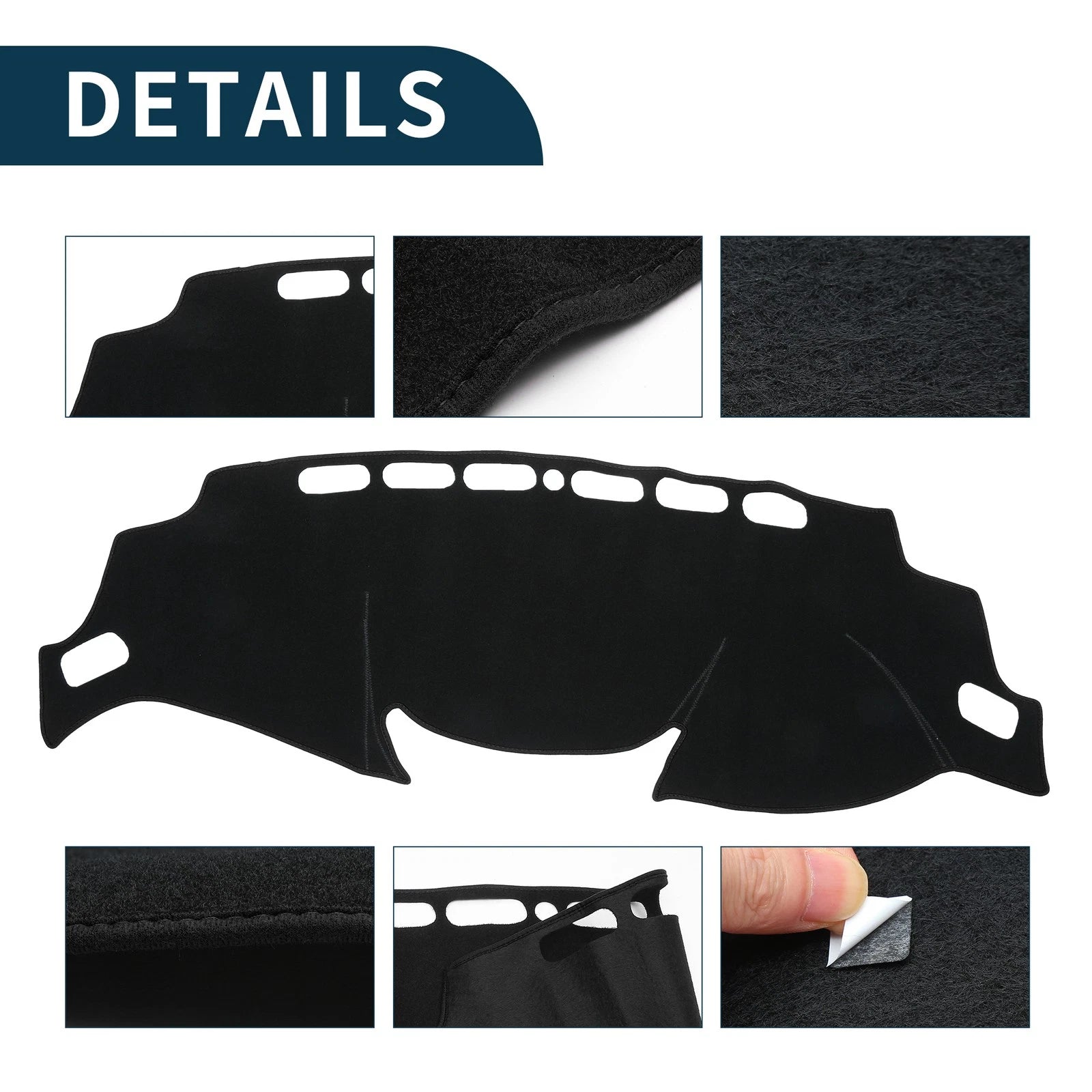 Dashboard Dash Cover Mat for Nissan X-Trail T32 (2013–2024) w/ Sticker Black