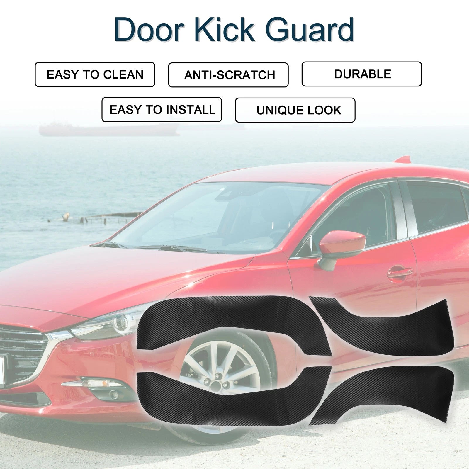 Door Kick Guard for Mazda 3 Axela (2020–2021) Front Rear Driver Passenger