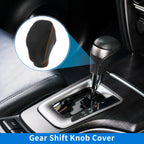 Gear Shift Knob Cover for Toyota RAV4 (2019–2024) Black Orange Faux Leather