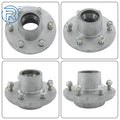 Set of 6 Galvanized Trailer Wheels for 6000 lbs Trailer Axle (#42 Spindle)