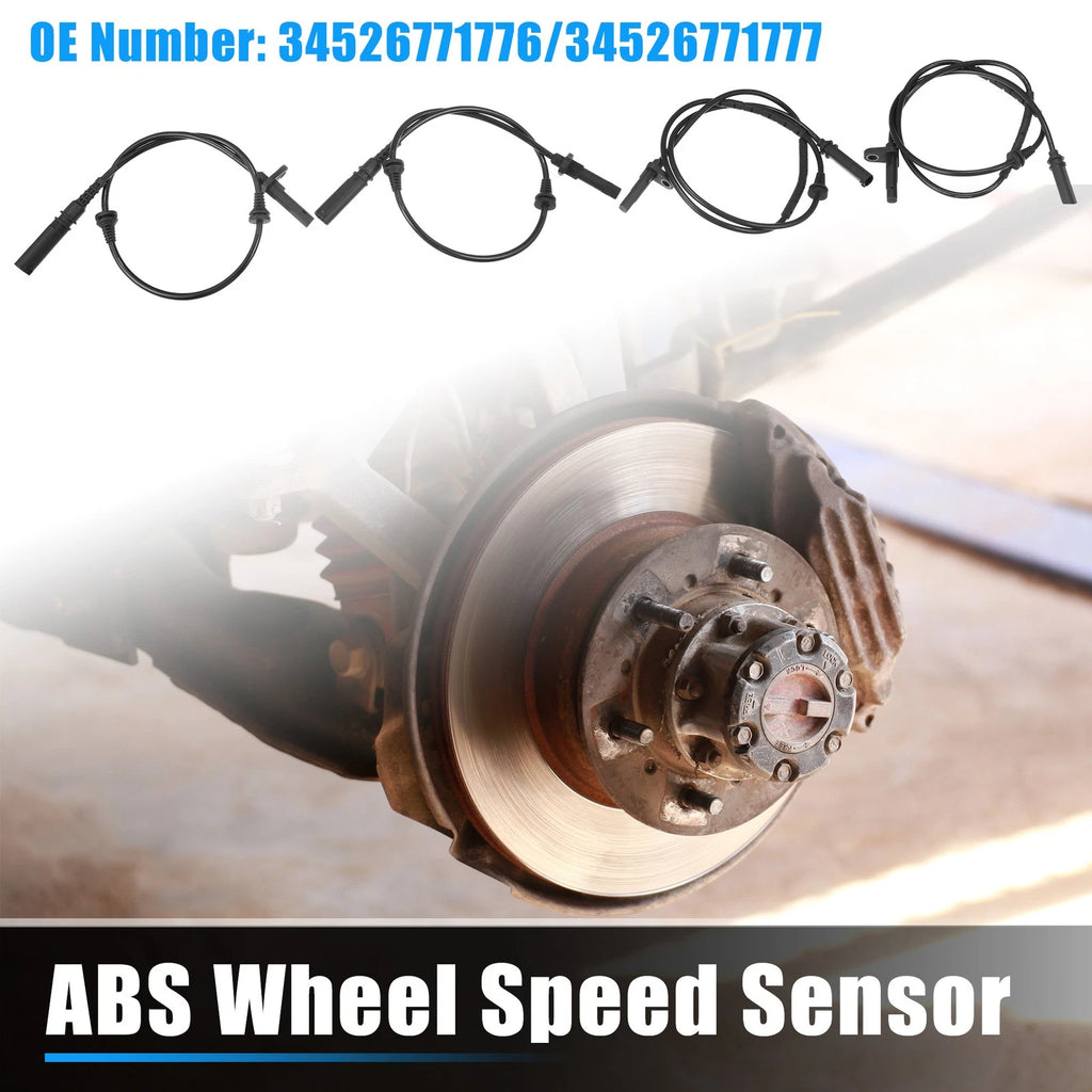 4Pcs ABS Wheel Speed Sensor for BMW X5 (2000–2006) No. 34526771776