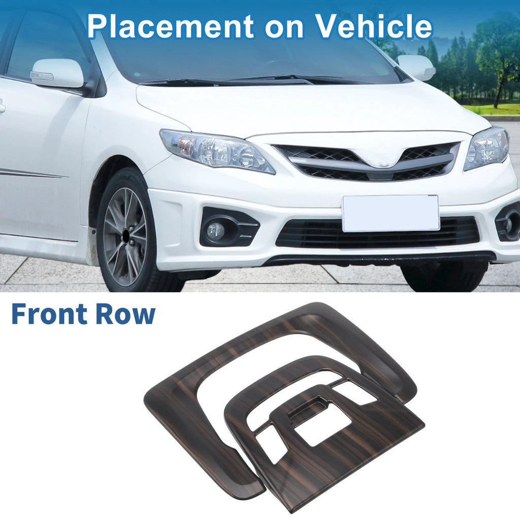 Set of 2 Headlight Trim Bezels for Toyota Corolla (2022–2024) ABS