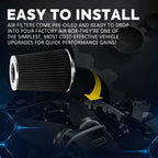4in Black Cold Air Intake for Truck