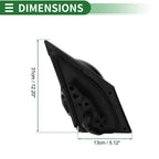 Left Side Door Mirror for Toyota RAV4 (2009–2012) Manual Folding Gloss Black