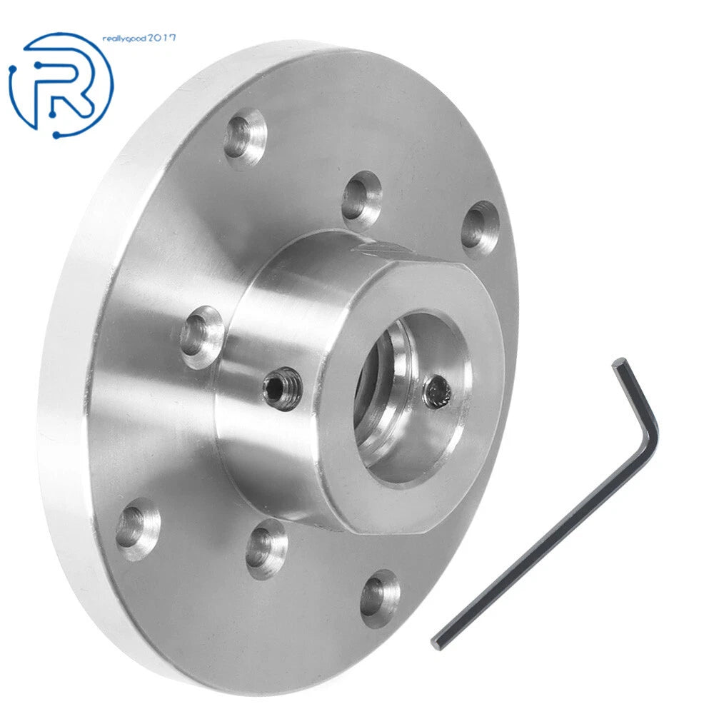 4-Inch Steel Face Plate for Lathe 1" 8tpi Threaded with Locking Set Screw