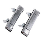 Chrome Front Door Handle Pair for Toyota Land Cruiser J70 (2010–2016)